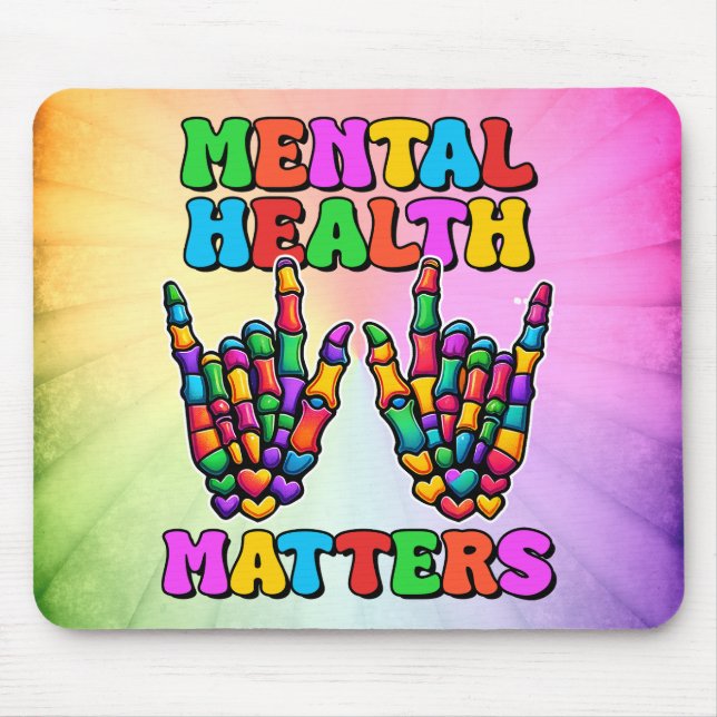 Psychische Gesundheit Mousepad (Vorne)