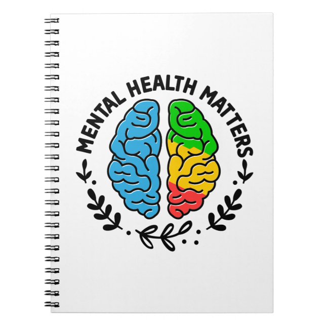 Psychische Gesundheit Notizblock (Vorderseite)