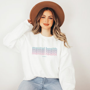 Psychische Gesundheit Poppins Französisch Grau Sweatshirt