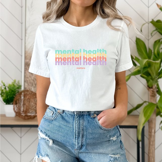 Psychische Gesundheit | Poppins Peach Candy T-Shirt (Mental Health Matters shirt | Poppins Peach Candy | Aesthetic t-shirt)