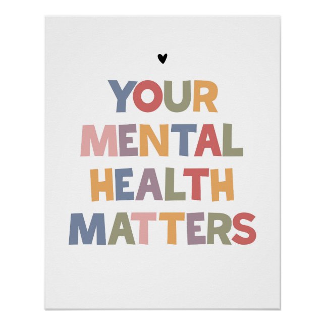 Psychische Gesundheit Poster (Vorderseite)