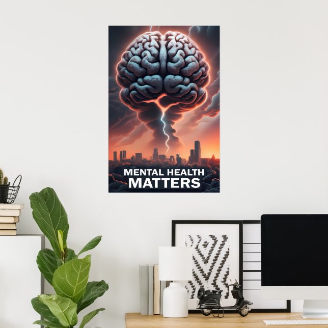 Psychische Gesundheit Poster (Heimbüro)