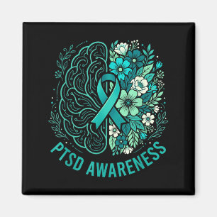 Psychische Gesundheit PTSD-Bewusstsein Gehirn und  Magnet