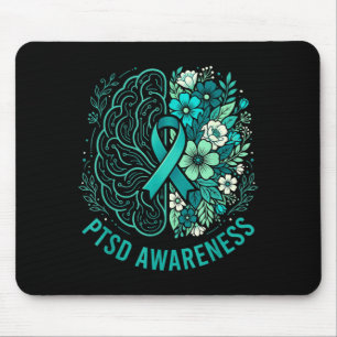 Psychische Gesundheit PTSD-Bewusstsein Gehirn und Mousepad