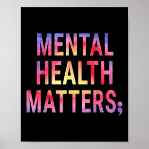 Psychische Gesundheit S - Bewusstsein für psychisc Poster