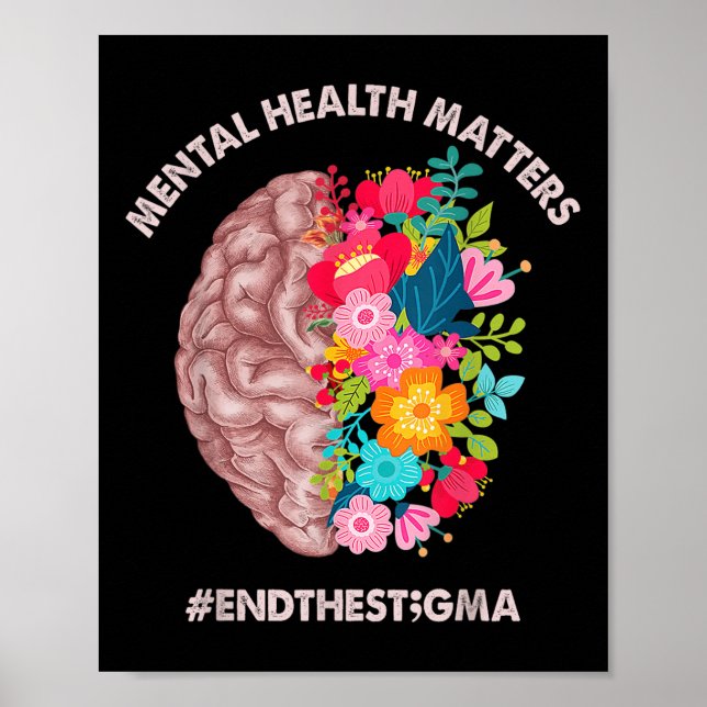 Psychische Gesundheit S Bewusstsein Monat Shirt En Poster (Vorne)