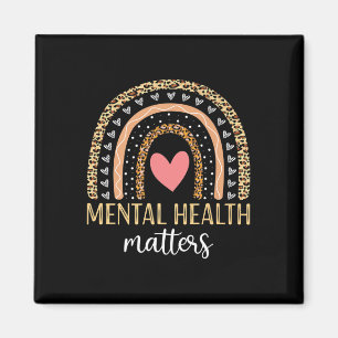 Psychische Gesundheit S Bewusstsein Shirt Regenbog Magnet