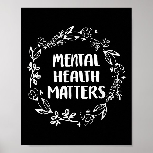 Psychische Gesundheit S Bewusstsein Suizidpräventi Poster (Vorne)