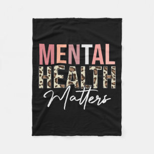 Psychische Gesundheit S Leopard Human Mental Healt Fleecedecke
