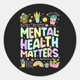 Psychische Gesundheit S Mental Health Awareness Mo Runder Aufkleber