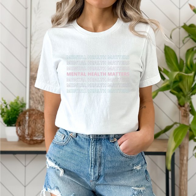 Psychische Gesundheit | Sans VII Französisch Grau T-Shirt (Mental Health Matters shirt | Sans VII French Gray | Aesthetic t-shirt)