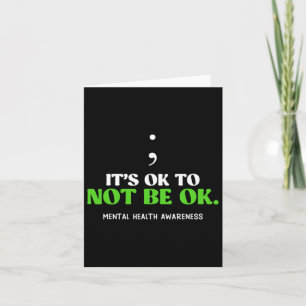 Psychische Gesundheit sein Ok nicht Ok Awareness S Karte