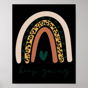 Psychische Gesundheit Semikolon Weitermachen Boho Poster