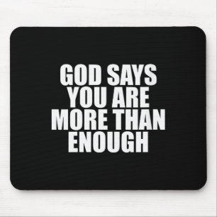 Psychische Gesundheit von Frauen Motivierend Gott  Mousepad