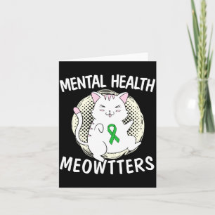 Psychische Gesundheit von Männern meowtters Katzen Karte