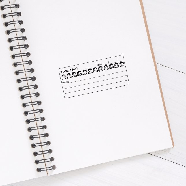 Psychische Gesundheit, Women Mood Tracker Emojis,  Gummistempel (Von Creator hochgeladen)
