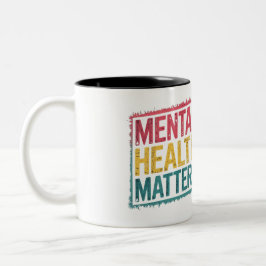 Psychische Gesundheit Zweifarbige Tasse