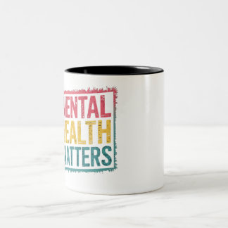 Psychische Gesundheit Zweifarbige Tasse
