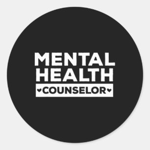 Psychische Gesundheitsberaterin - Psychologin Oufi Runder Aufkleber