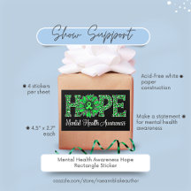 Psychische Gesundheitsbewusstsein - Hope Rectangle