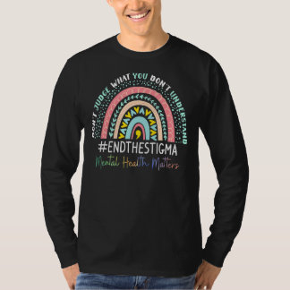 Psychische Gesundheitsfragen beenden das Stigma-Re T-Shirt