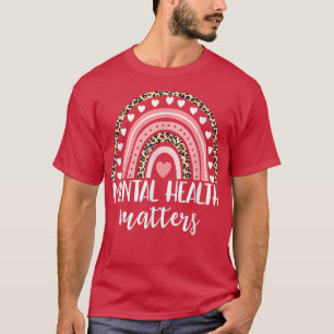 Psychische Gesundheitsfragen enden Regenbogen das T-Shirt
