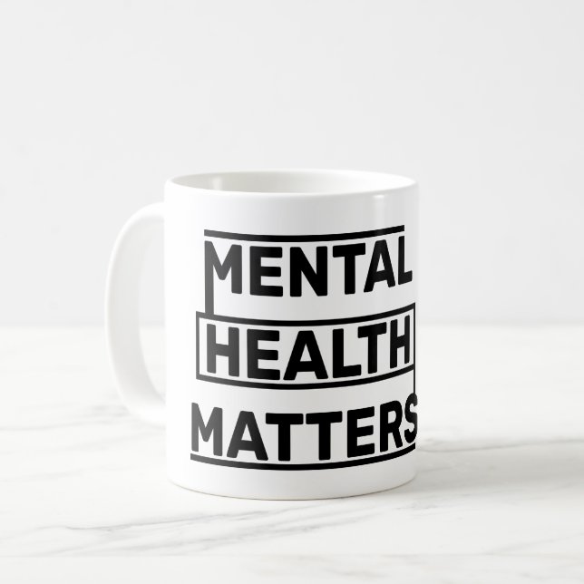 PSYCHISCHE GESUNDHEITSFRAGEN KAFFEETASSE (Vorderseite Links)