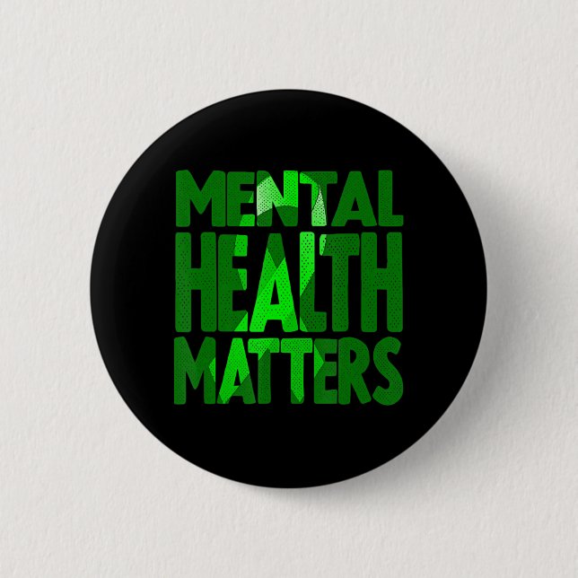 Psychische Gesundheitsfragen Mai ist Mental Health Button (Vorderseite)