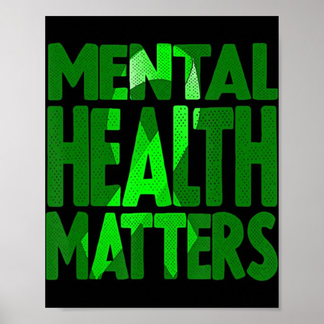 Psychische Gesundheitsfragen Mai ist Mental Health Poster (Vorne)