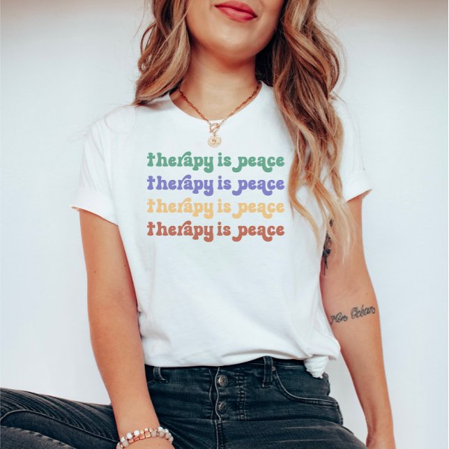 Psychische Gesundheitskostentherapie farbig T-Shirt (Von Creator hochgeladen)