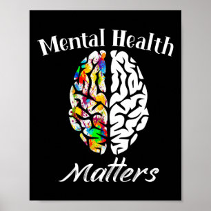 Psychische Gesundheitsprobleme beenden das Stigma Poster