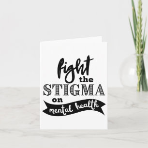Psychische Gesundheitsprobleme bei Stigma Karte