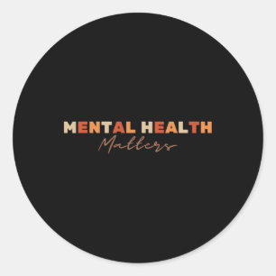 Psychische Gesundheitsprobleme Depression Suizid A Runder Aufkleber