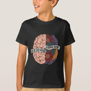 Psychische Gesundheitsprobleme Geflorale Ausblicke T-Shirt