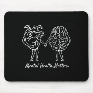 Psychische Gesundheitsprobleme Herzgehirn Neurovie Mousepad
