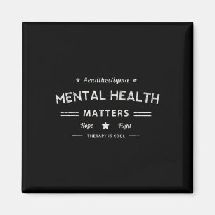 Psychische Gesundheitsprobleme Hoffnung und Kampf Magnet