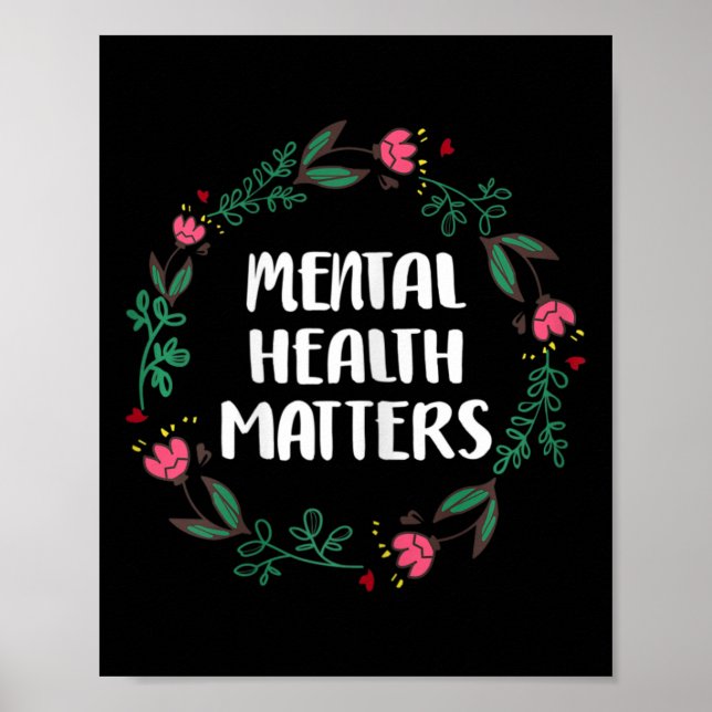 Psychische Gesundheitsprobleme Sensibilisierung Su Poster (Vorne)