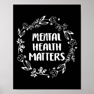 Psychische Gesundheitsprobleme Sensibilisierung Su Poster