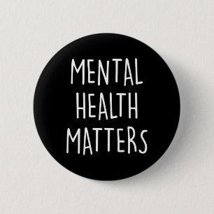 Psychische Gesundheitsprobleme Sensibilisierungsmo Button