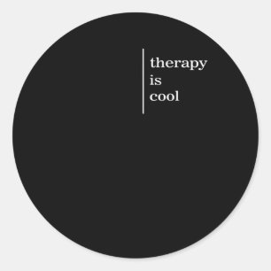 Psychische Gesundheitsprobleme Therapie ist Cooles Runder Aufkleber