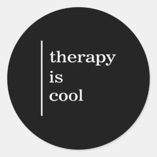 Psychische Gesundheitstherapie ist Cooles Bewussts Runder Aufkleber