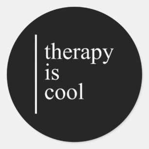 Psychische Gesundheitstherapie ist Cooles Bewussts Runder Aufkleber