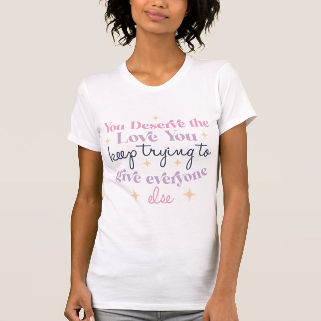 PSYCHISCHE GESUNDHEITSUNTERSTÜTZUNG UND BEWUSSTSEI T-Shirt (Vorderseite)