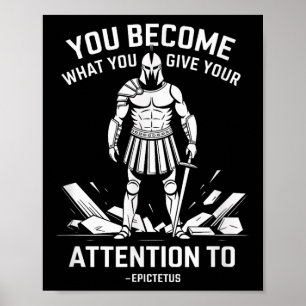 Psychische Kraft Zitat Stoiketus Poster