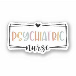 Psychische Krankenschwester, Geschenk für psychiat Aufkleber