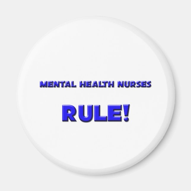 Psychische Krankenschwestern Regel! Magnet (Vorne)