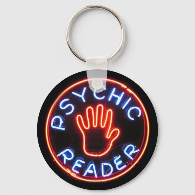 Psychische Leser Neon Sign Schlüsselanhänger (Vorderseite)
