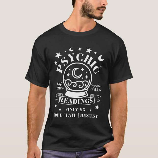 Psychische Lesungen Tarot Karten Kristallkugel For T-Shirt (Vorderseite)