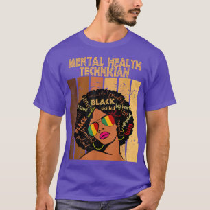 Psychische Medizin Afro Women Black History T-Shirt
