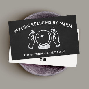 Psychische mittlere Kristallkugel-Visitenkarte Visitenkarte